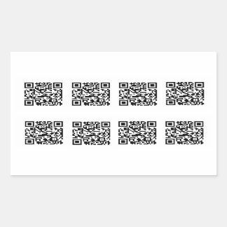 TSA QR Code Prank Rechthoekige Sticker