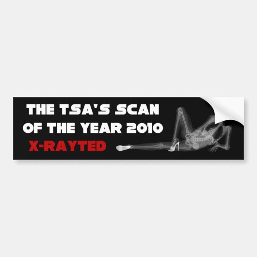 TSA: Scannen van het jaar 2010 Bumpersticker (Voorkant)