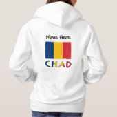 Tsaad en Tsaadse Vlag Persoonlijk Hoodie (Achterkant)