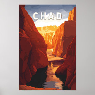 Tsaad Illustratie Reis Kunst Vintage Poster