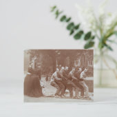 Tsaar en tsarina van Rusland en Hessen familielede Briefkaart (Staand voorkant)