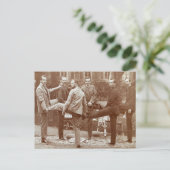 Tsaar en tsarina van Rusland en Hessen familielede Briefkaart (Staand voorkant)