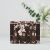 Tsaar en tsarina van Rusland met kinderen Romanov Briefkaart (Staand voorkant)