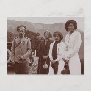 Tsaar Nicolaas van Rusland en dochters, OTMA Roman Briefkaart