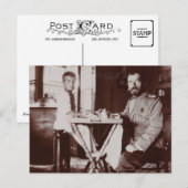 Tsaar Nicolaas van Rusland en tsarevitsj Alexis Ro Briefkaart (Voorkant / Achterkant)