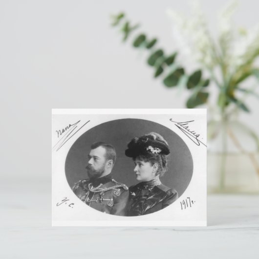 Tsaar Nicolas en Alexandra van Rusland Romanov #12 Briefkaart (Staand voorkant)
