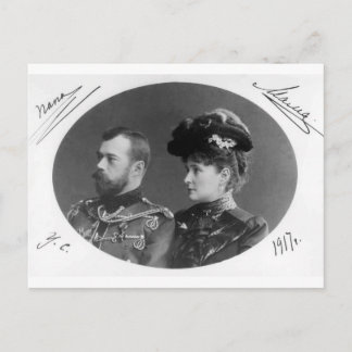Tsaar Nicolas en Alexandra van Rusland Romanov #12 Briefkaart