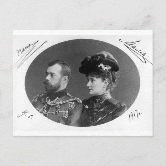 Tsaar Nicolas en Alexandra van Rusland Romanov #12 Briefkaart (Voorkant)
