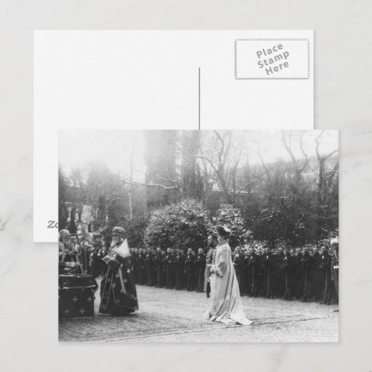 Tsaar Nicolas en Alexandra van Rusland - Romanov # Briefkaart (Voorkant / Achterkant)