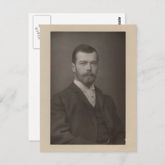 TSAAR NICOLAS II Romanov van Rusland #298 Briefkaart (Voorkant / Achterkant)