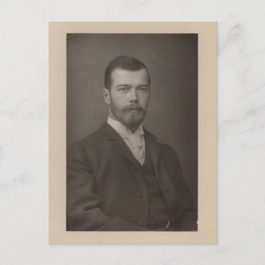 TSAAR NICOLAS II Romanov van Rusland #298 Briefkaart (Voorkant)