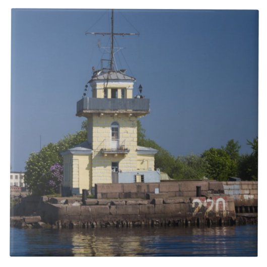 Tsaar Peter de Groots marinevestingstad Tegeltje (Voorkant)