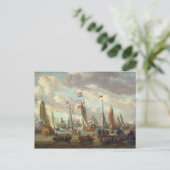 Tsaar Peter I bezocht Engeland in januari 1698 Briefkaart (Staand voorkant)