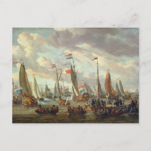 Tsaar Peter I bezocht Engeland in januari 1698 Briefkaart