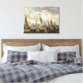 Tsaar Peter I bezocht Engeland in januari 1698 Canvas Afdruk (Insitu (Slaapkamer))