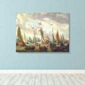 Tsaar Peter I bezocht Engeland in januari 1698 Canvas Afdruk (Insitu (Houten vloer))