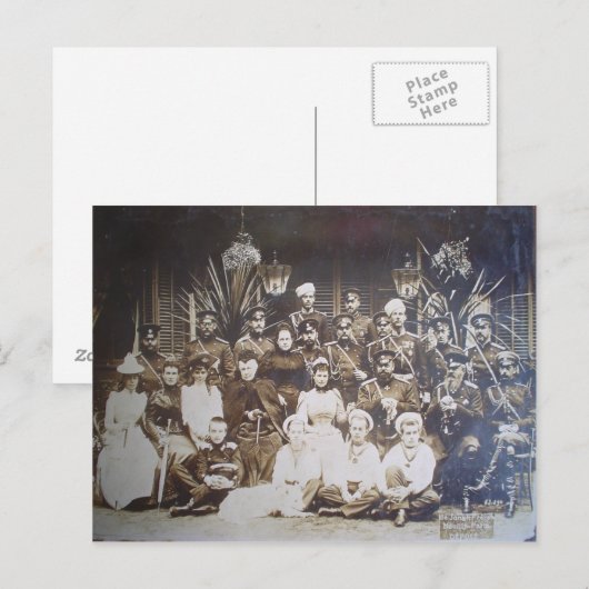 Tsaar - ROMANOV FAMILY GROUP - Rusland #086 Briefkaart (Voorkant / Achterkant)