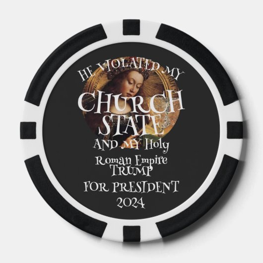 Tsaar Rue Leugenaar Trump GOP Congres Democratisch Poker Chips (Voorkant)