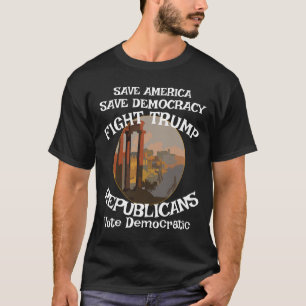 Tsaar Rue Leugenaar Trump GOP Congres Democratisch T-shirt