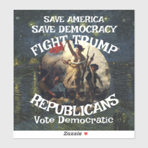 Tsaar Rue Leugenaar Trump Kip Finger Jezus Republi Sticker