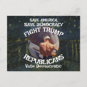 Tsaar Rue Leugenaar Trump POTUS Patriotisch MAGA T Briefkaart