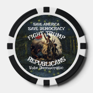 Tsaar Rue Leugenaar Trump POTUS Patriotisch MAGA T Poker Chips