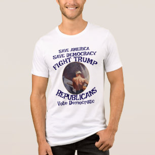 Tsaar Rue Leugenaar Trump POTUS Patriotisch MAGA T Tri-Blend Shirt