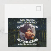 Tsaar Rue Leugenaar Trump POTUS Patriottische MAGA Aankondigingskaart (Voorkant / Achterkant)