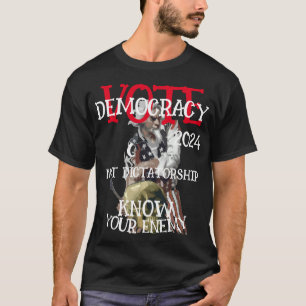TSAAR STEM DEMOCRATIE GEEN DICTATUUR 2028 T-SHIRT