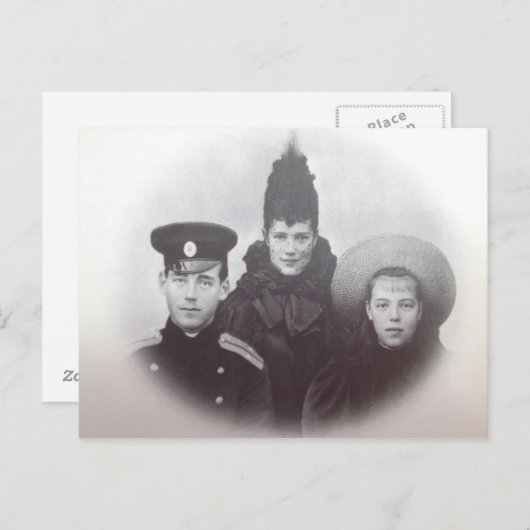 Tsaar - TSARINA MARIE & OLGA & MICHAEL Rusland #09 Briefkaart (Voorkant / Achterkant)