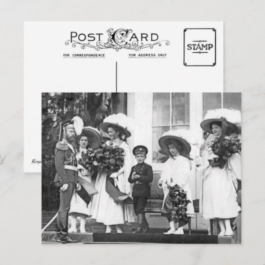 Tsaar van Rusland met zijn kinderen Briefkaart (Voorkant / Achterkant)