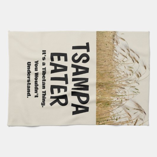 Tsampa eet Tibetaanse voedselcultuur Tibetaanse ge Theedoek (Horizontaal)