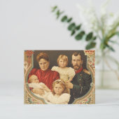 Tsar en Tsarina van Rusland met drie dochters Briefkaart (Staand voorkant)