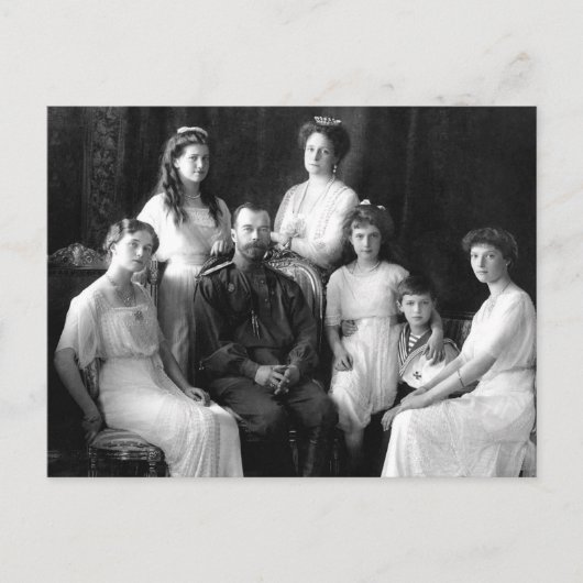 Tsar en Tsarina van Rusland met kinderen OTMA-A Briefkaart (Voorkant)