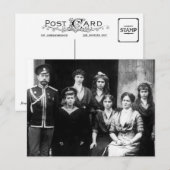Tsar en Tsarina van Rusland met kinderen OTMA-A Briefkaart (Voorkant / Achterkant)