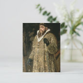Tsar Ivan IV Vasilyevich "the Terrible" 1897 Briefkaart (Staand voorkant)