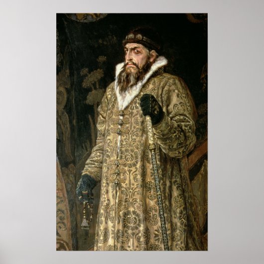 Tsar Ivan IV Vasilyevich "the Terrible" 1897 Poster (Voorkant)