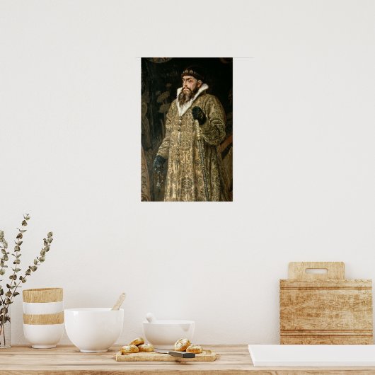 Tsar Ivan IV Vasilyevich "the Terrible" 1897 Poster (Keuken)