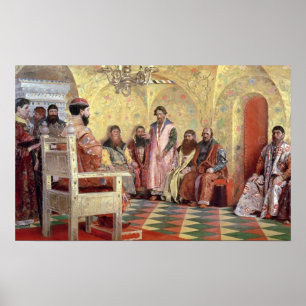Tsar Mikhail Fyodorovich met Boyars Poster