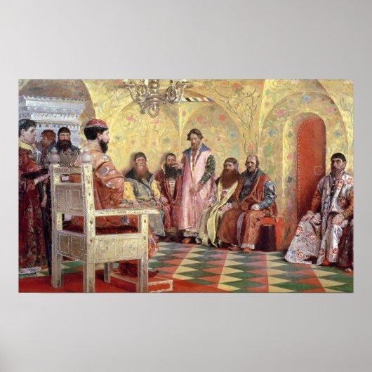 Tsar Mikhail Fyodorovich met Boyars Poster (Voorkant)
