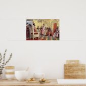 Tsar Mikhail Fyodorovich met Boyars Poster (Keuken)