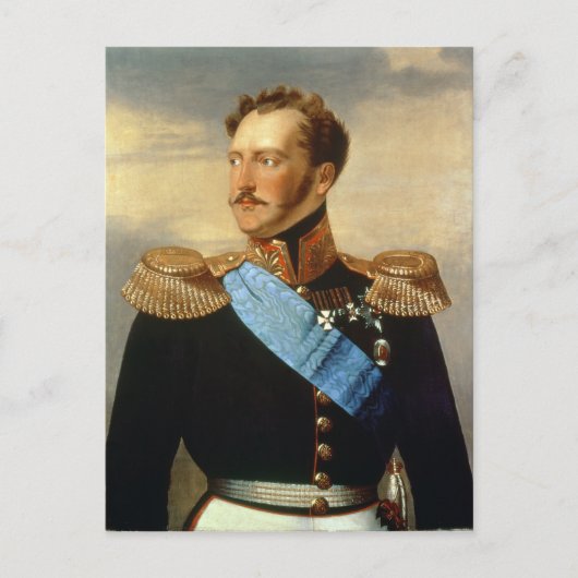 Tsar Nicholas I Briefkaart (Voorkant)