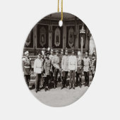 Tsar Nicholas II (1868-1918) die in de garde staat Keramisch Ornament (Rechts)