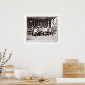 Tsar Nicholas II (1868-1918) die in de garde staat Poster (Keuken)