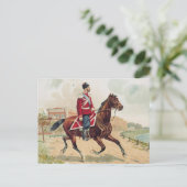 Tsar Nicolas II Romanov van Rusland op paard terug Briefkaart (Staand voorkant)