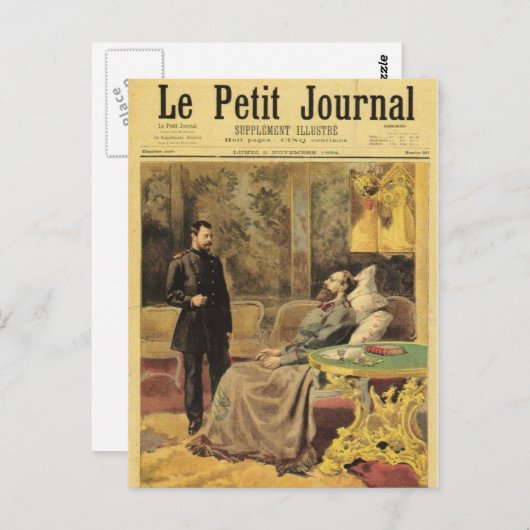 Tsar Nicolas & vader 1894 Romanov Rusland #116 Briefkaart (Voorkant / Achterkant)