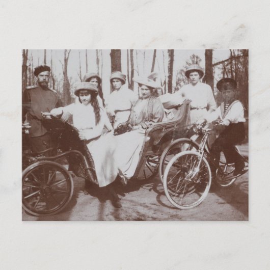 Tsar Nicolas van Rusland, de koninklijke familie R Briefkaart (Voorkant)