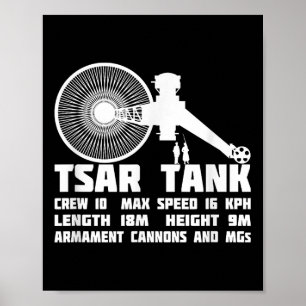 Tsar Tank Russische WW1 Experimentele Giant Tank Poster