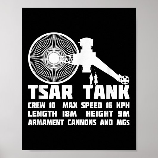 Tsar Tank Russische WW1 Experimentele Giant Tank Poster (Voorkant)