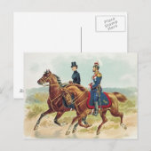 TSAR & TSARINA Rusland op het paard sidesaddle #05 Briefkaart (Voorkant / Achterkant)
